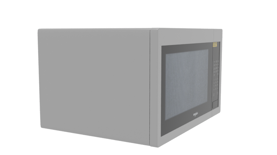 Stylish Household Microwave Model - Professional 3D Model Render 9