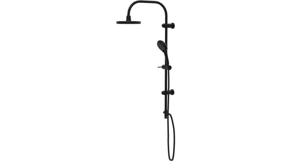 Stylish Industrial Pipe Showerhead - Professional 3D Model Render 13