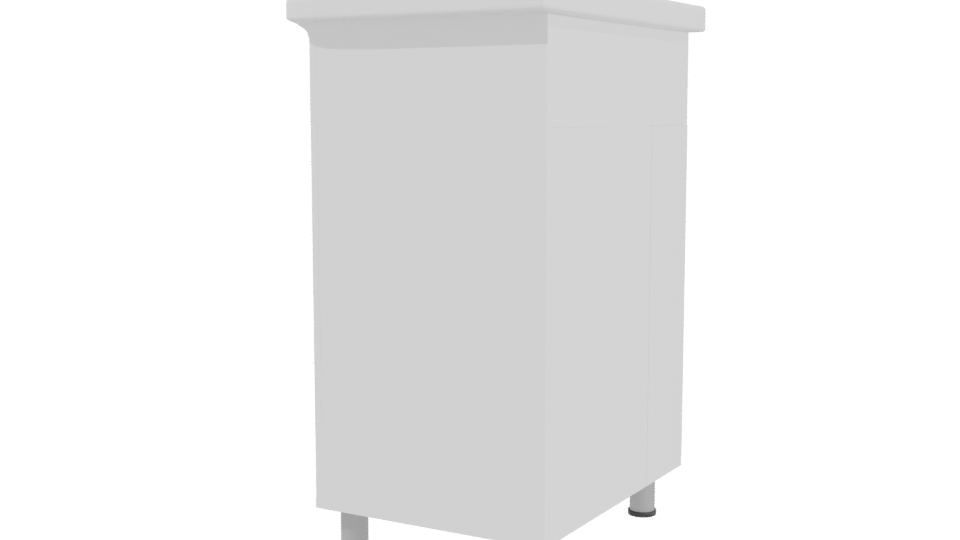 Minimalist Bathroom Sink Unit 3D Model - Professional 3D Model Render 3