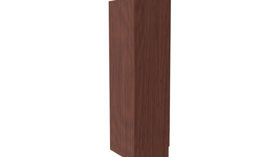 Sleek Wooden Wardrobe with Drawers 3D Model - Professional 3D Model Render 7