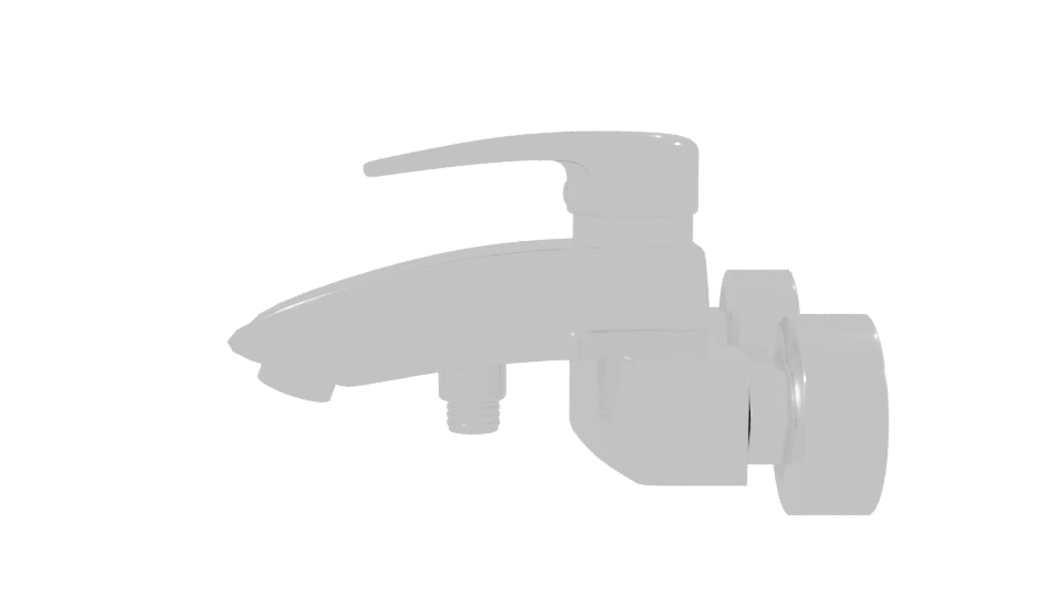 Stylish Modern Faucet 3D Model - Professional 3D Model Render 2