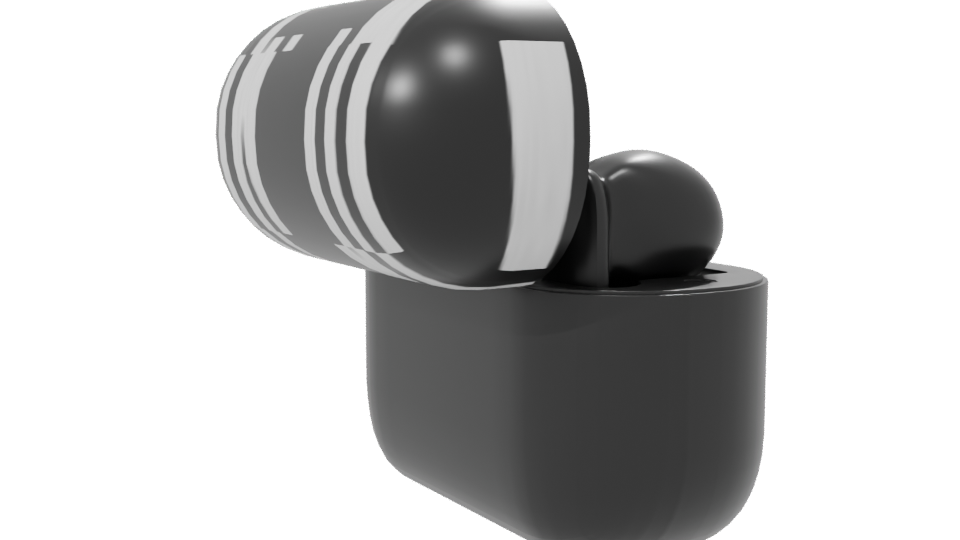 Stylish Wireless Earbuds Case 3D - Professional 3D Model Render 7