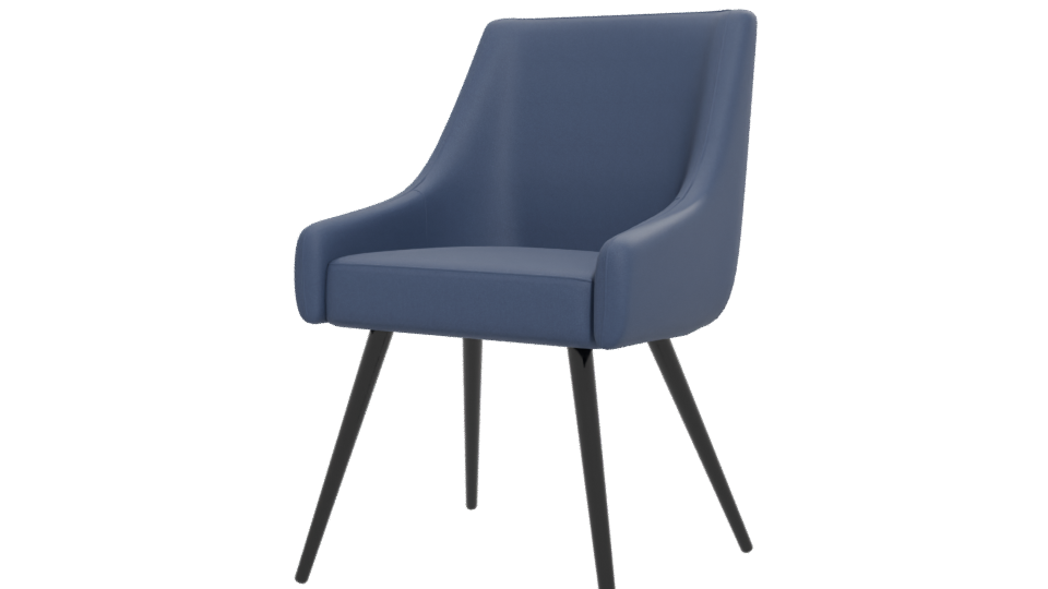 Contemporary Fabric Chair 3D Model - Professional 3D Model Render 12