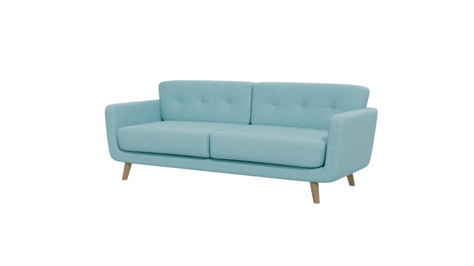Stylish Mid-Century Sofa Model - Professional 3D Model Render 12