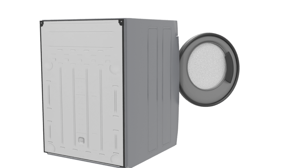 Modern Household Dryer 3D Model - Professional 3D Model Render 6