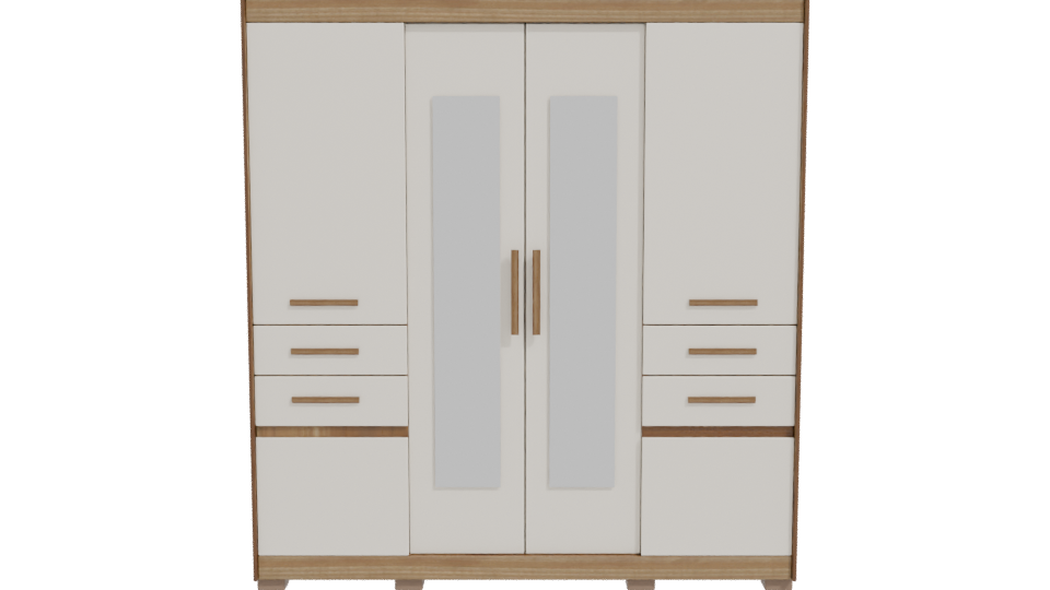 Modern Storage Cabinet 3D Model - Professional 3D Model Render 11