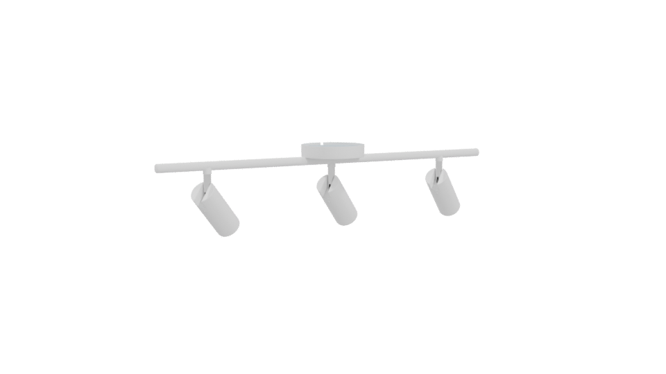 Minimalist Ceiling Track Light 3D - Professional 3D Model Render 4