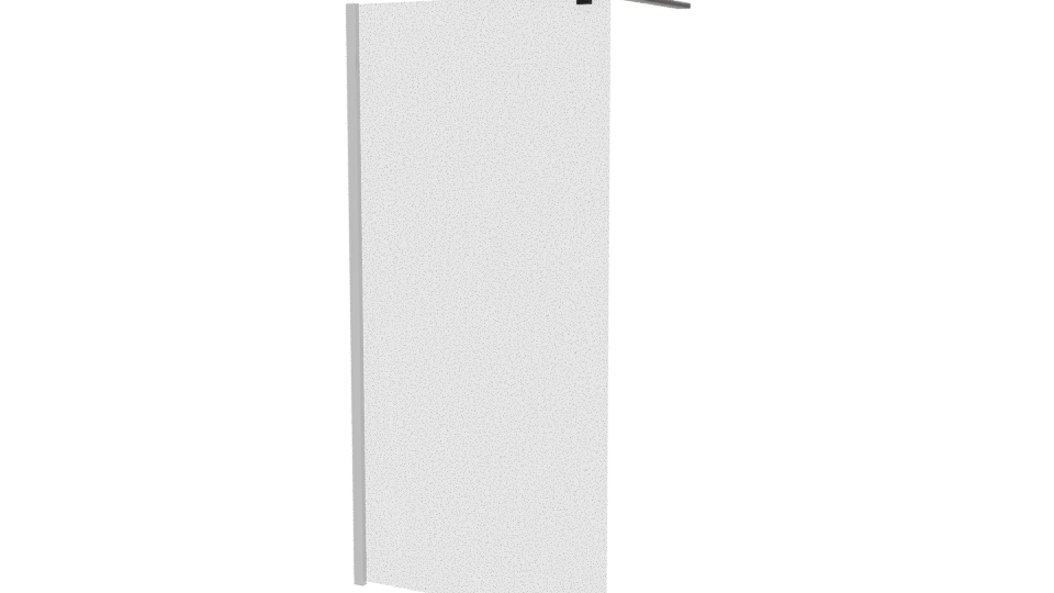Stylish Metal Refrigerator Model - Professional 3D Model Render 12