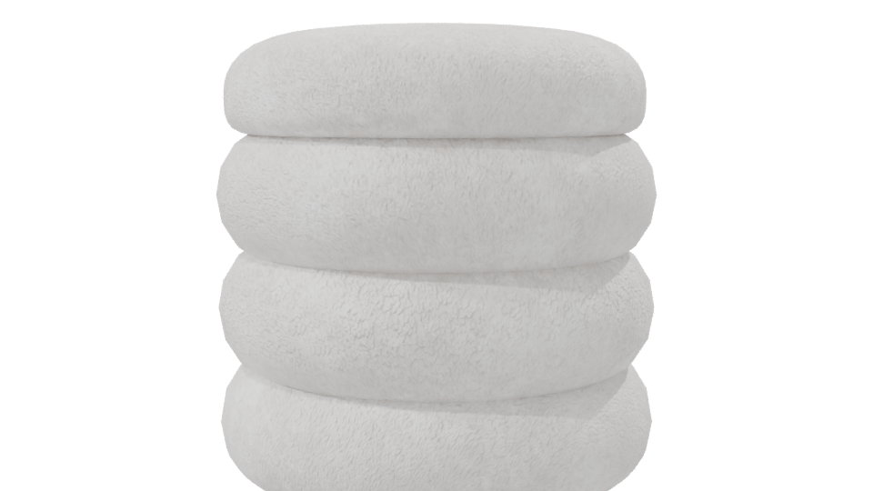 Stylish Stackable Cushion Model - Professional 3D Model Render 8