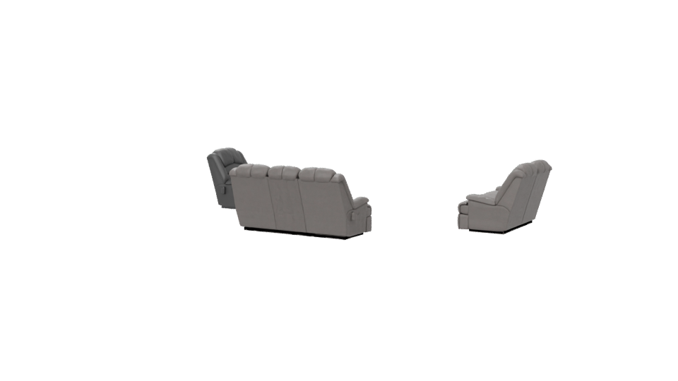 Stylish Reclining Sofa Set 3D - Professional 3D Model Render 6