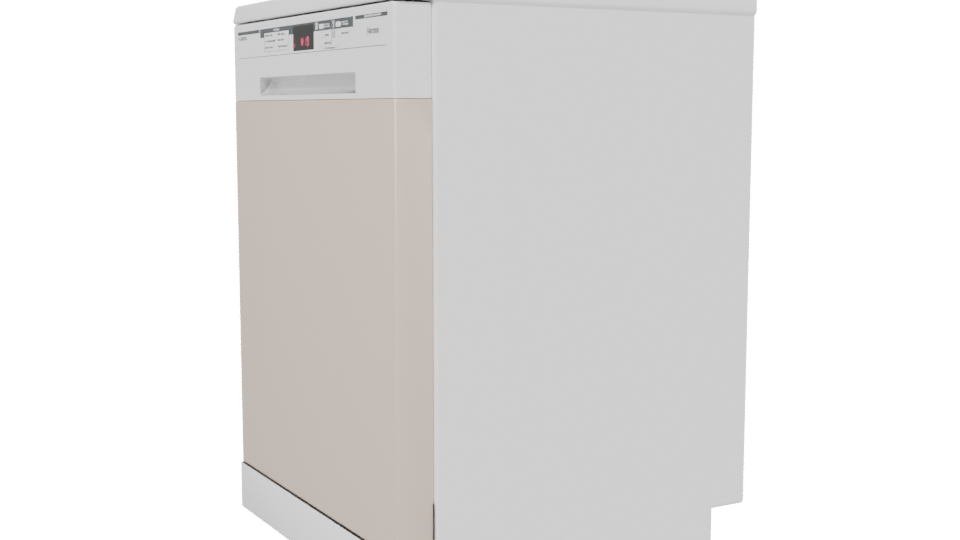 Compact Modern Dishwasher 3D - Professional 3D Model Render 13