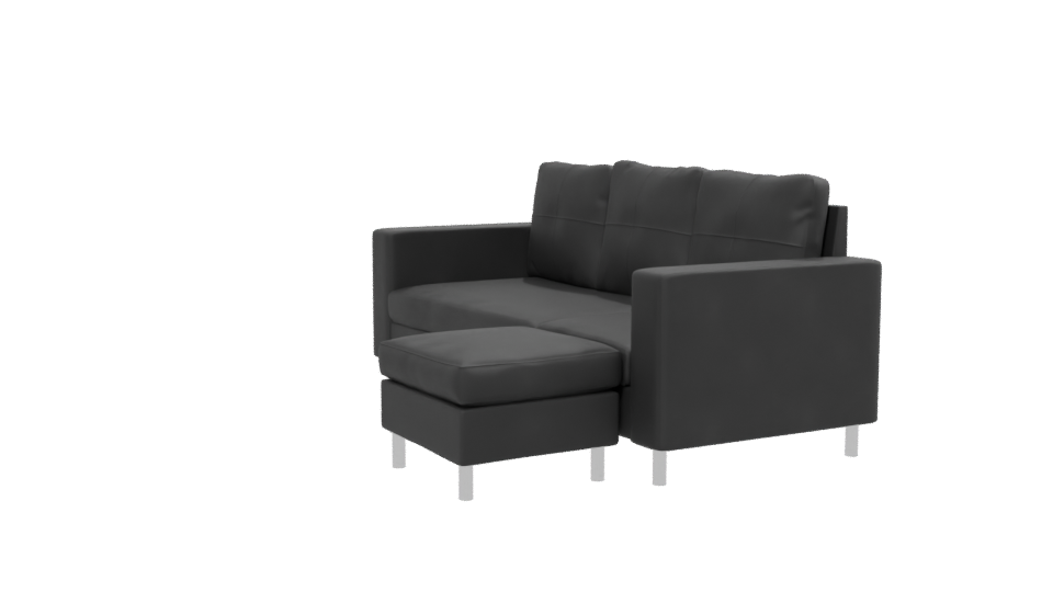 Stylish Modern L-Shaped Sofa 3D Model - Professional 3D Model Render 13