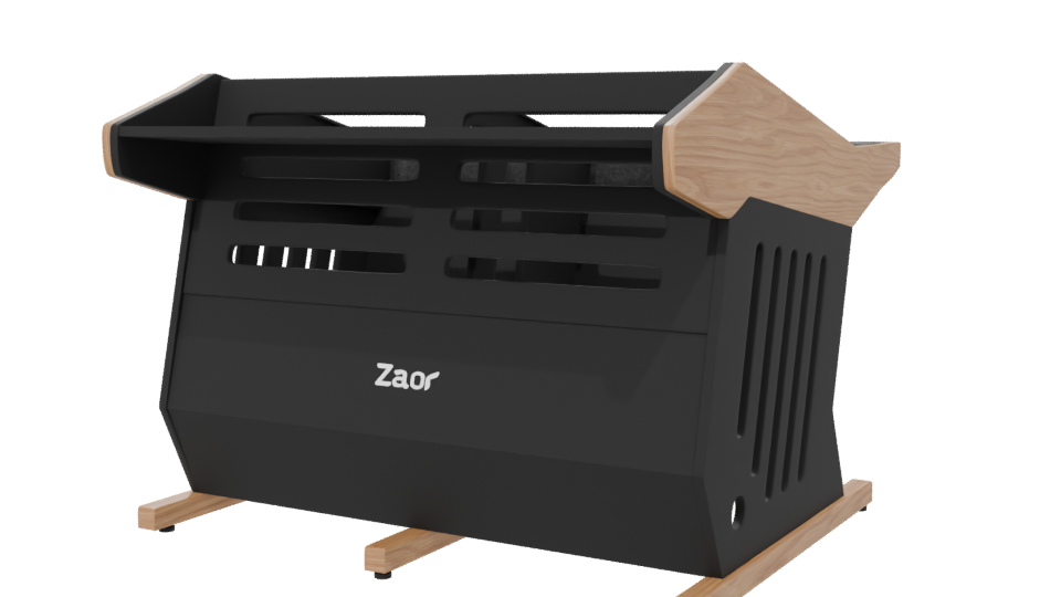 Modern Outdoor Fire Pit 3D - Professional 3D Model Render 6