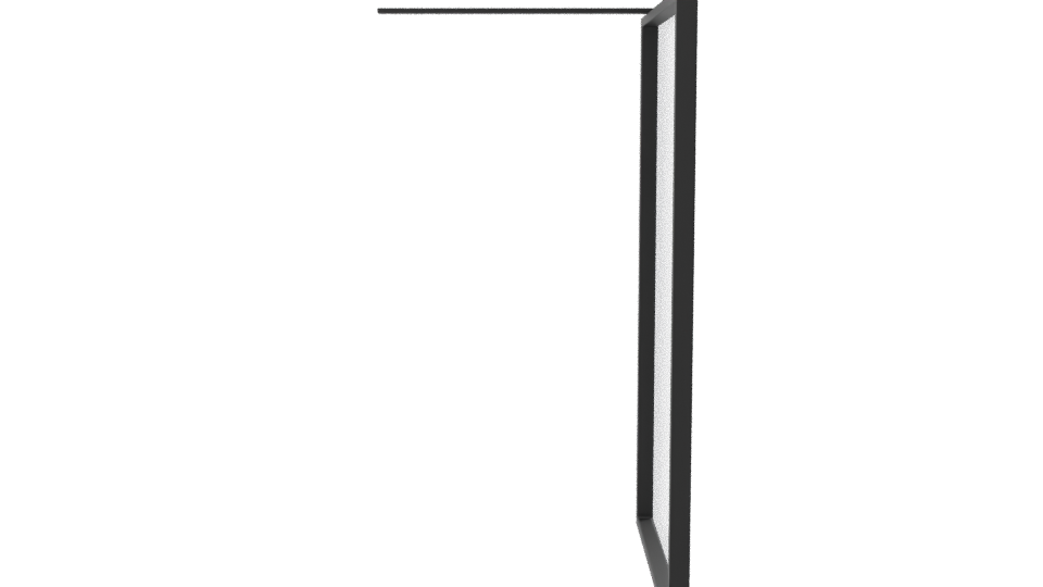 Sleek Modern Glass Display Panel 3D Model - Professional 3D Model Render 8