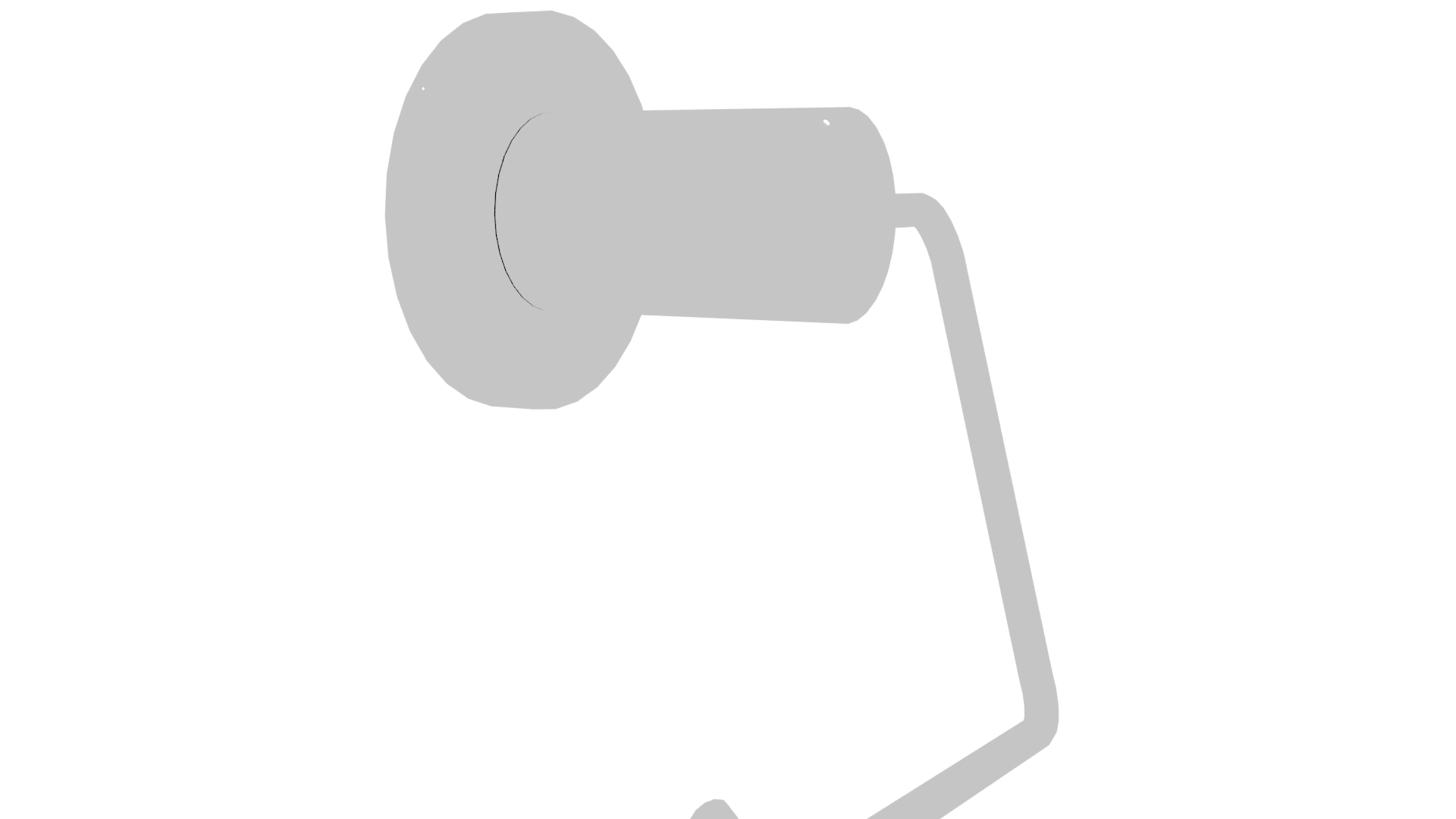 Sleek Bathroom Tissue Holder 3D - Professional 3D Model Render 9