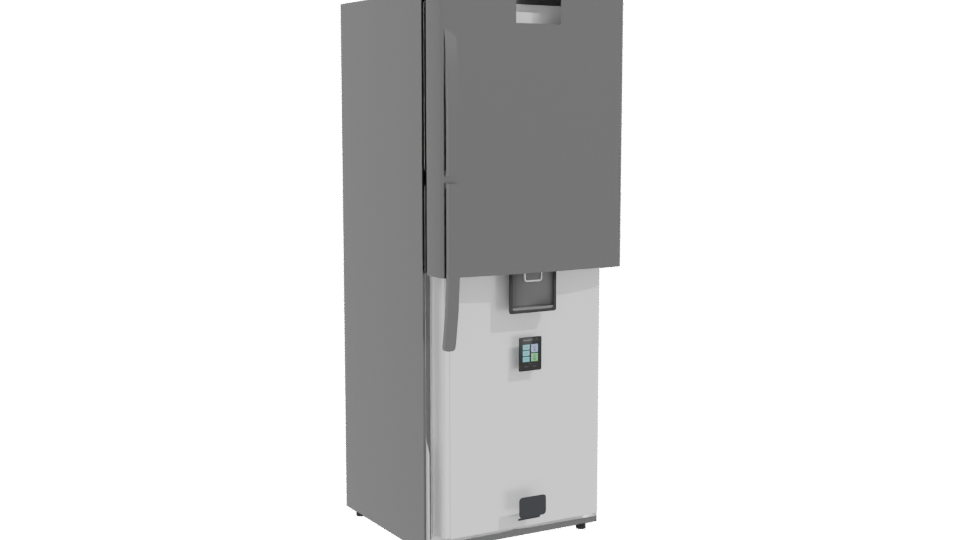 Sleek Modern Refrigerator 3D Model - Professional 3D Model Render 10