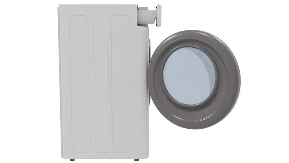 Realistic Front-Loading Washing Machine 3D - Professional 3D Model Render 8