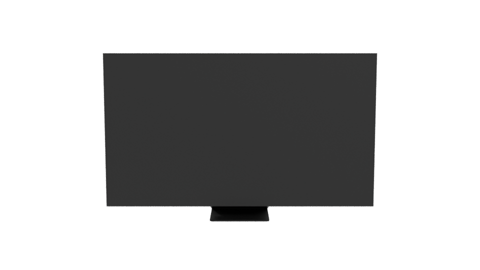 Sleek Flat Screen TV Model - Professional 3D Model Render 11