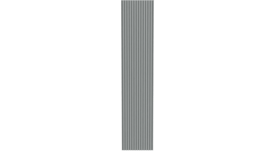 Vertical Ribbed Panel 3D Model - Professional 3D Model Render 5