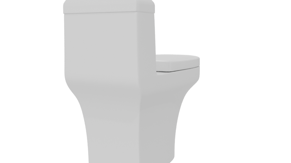 Contemporary Bathroom Toilet Model 3D - Professional 3D Model Render 6