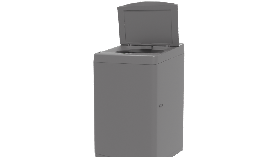 Compact Top-Loading Washing Machine 3D - Professional 3D Model Render 12