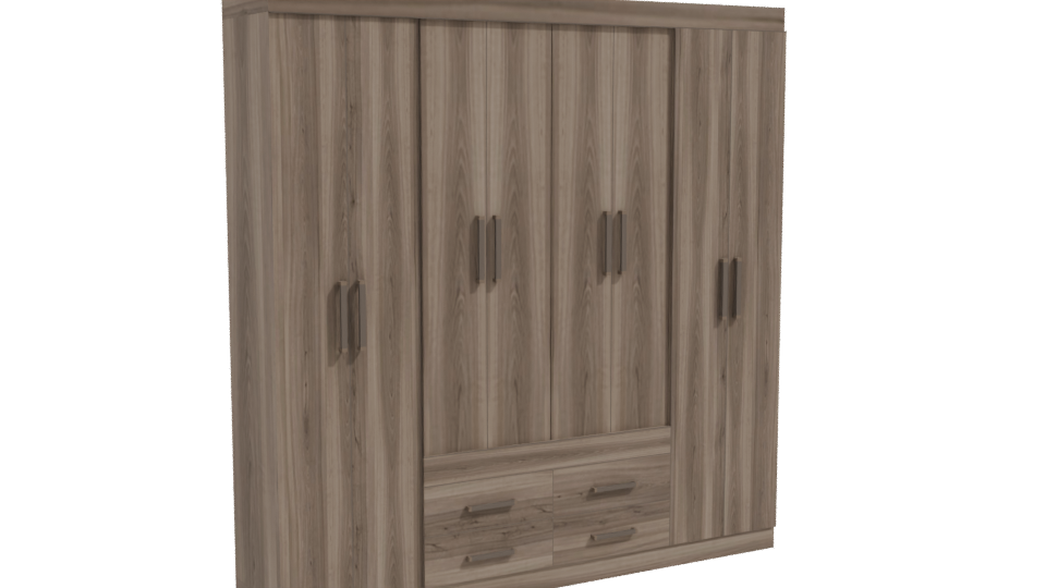 Modern Closet Napoles 3D Model - Professional 3D Model Render 10