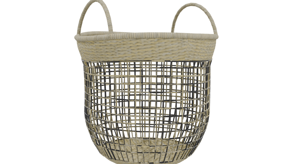 Stylish Woven Storage Basket 3D - Professional 3D Model Render 4