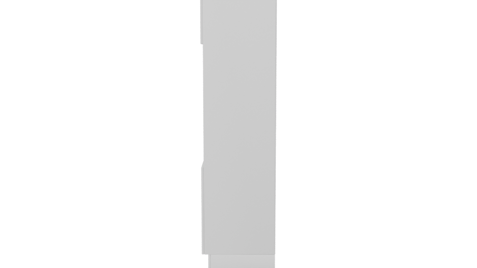 Elegant Minimalist Storage Cabinet 3D Model - Professional 3D Model Render 2