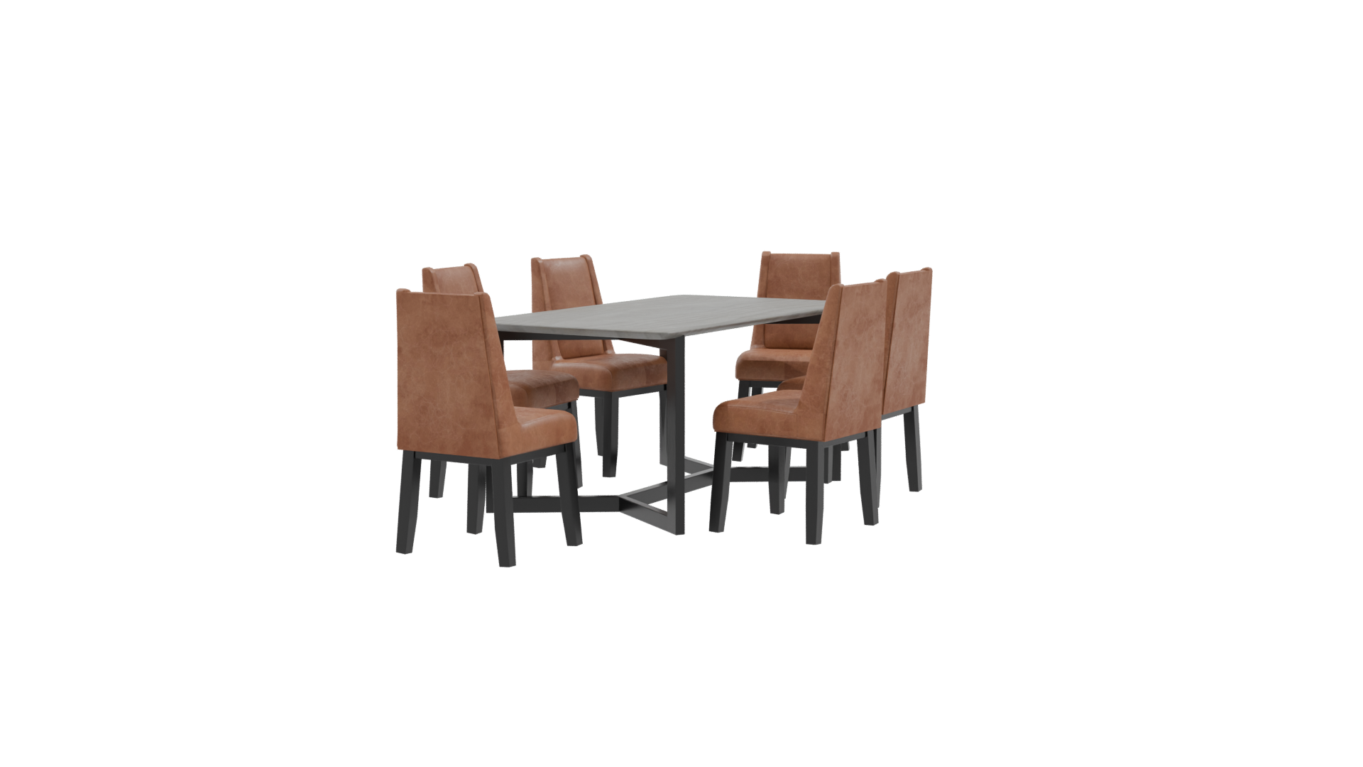Stylish Dining Table Set 3D - Professional 3D Model Render 18