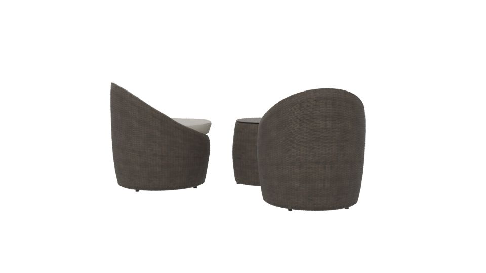 Stylish Outdoor Lounge Set 3D - Professional 3D Model Render 6