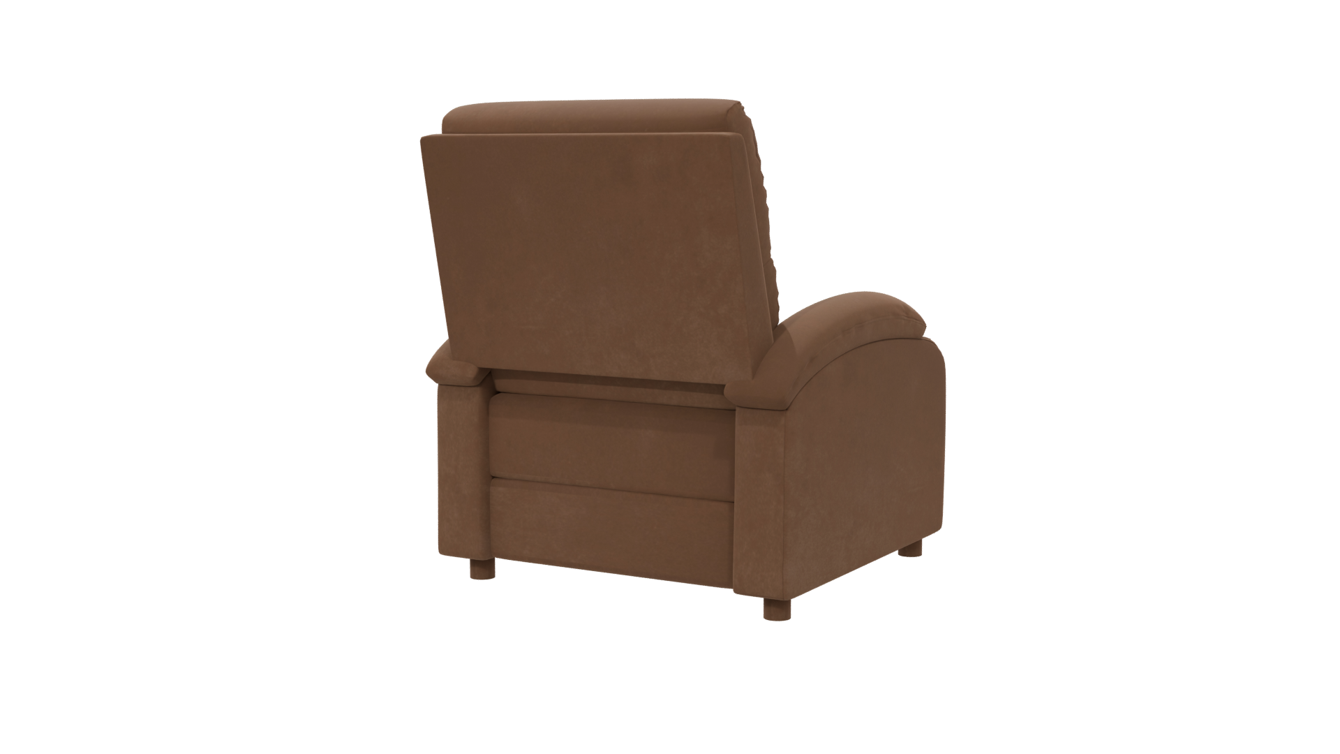 Stylish Brown Recliner Chair 3D - Professional 3D Model Render 6