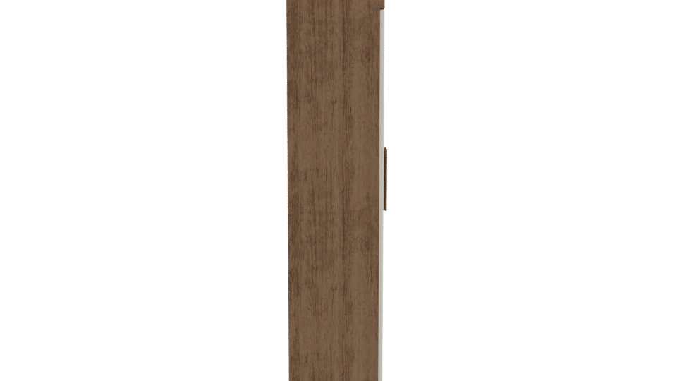 Stylish Wooden Wardrobe 3D Model - Professional 3D Model Render 8