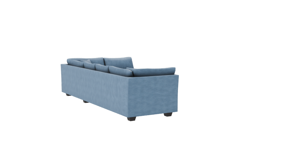 Luxury L-Shaped Sofa 3D Model - Professional 3D Model Render 7