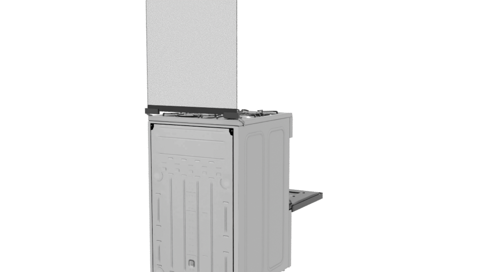 Realistic Gas Oven 3D Model - Professional 3D Model Render 6