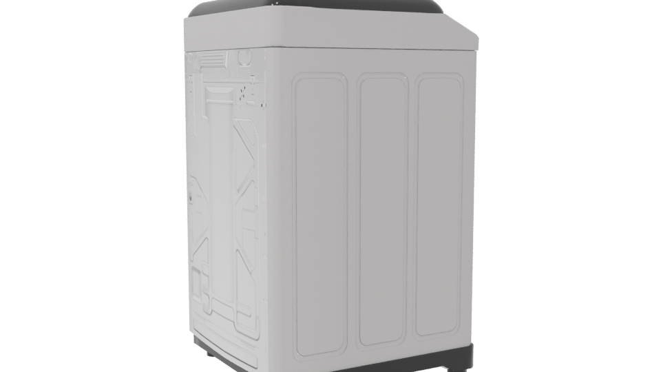 Compact Washing Machine 3D Model - Professional 3D Model Render 7