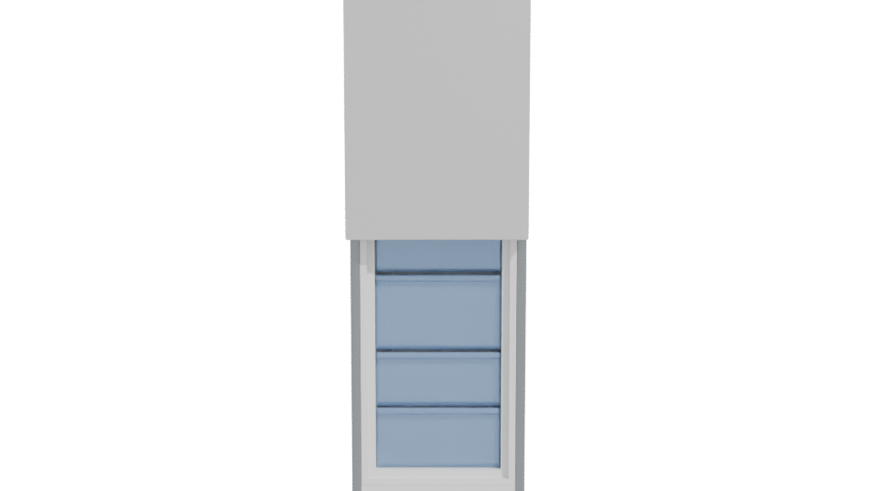 Sleek Modern Refrigerator Model - Professional 3D Model Render 11
