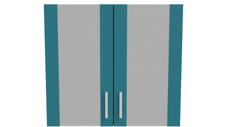 Minimalist Glass Display Cabinet 3D - Professional 3D Model Render 11