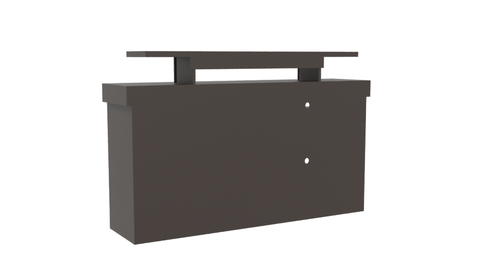 Minimalist Storage Cabinet 3D Model - Professional 3D Model Render 4