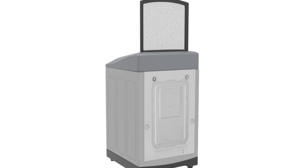 Modern Washing Machine 3D Model - Professional 3D Model Render 4