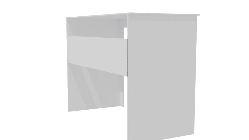 Sleek Minimalist Desk 3D Model - Professional 3D Model Render 7