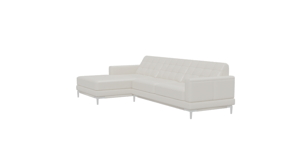 Modern Leather Sectional Sofa 3D - Professional 3D Model Render 13