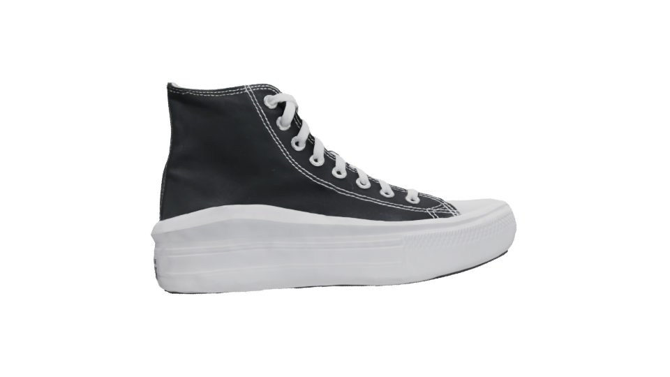 High-Top Canvas Sneakers Model - Professional 3D Model Render 11