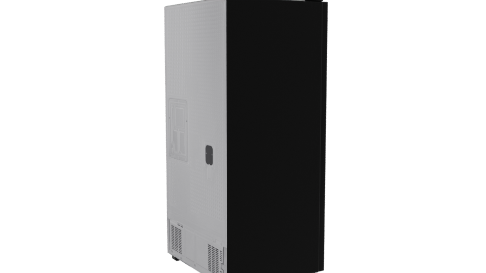 Sleek Smart Refrigerator 3D Model - Professional 3D Model Render 7
