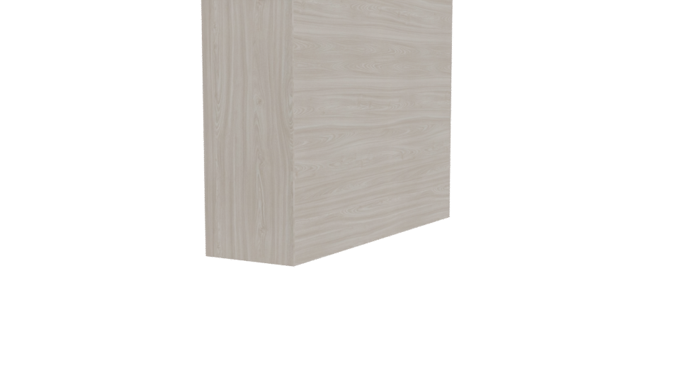 Elegant Vertical Storage Cabinet 3D Model - Professional 3D Model Render 3
