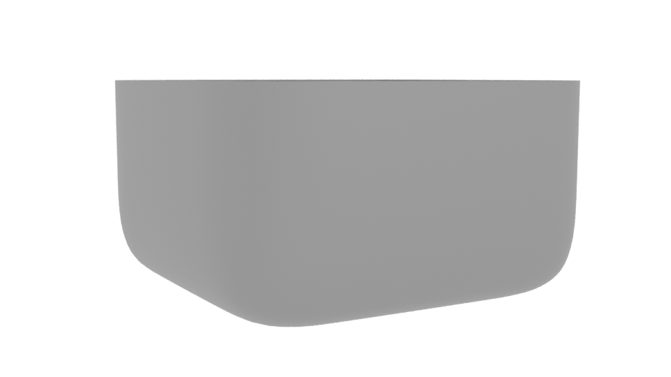 Sleek Modern Metal Bowl 3D - Professional 3D Model Render 10