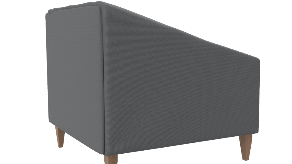 Contemporary Fabric Armchair 3D - Professional 3D Model Render 7