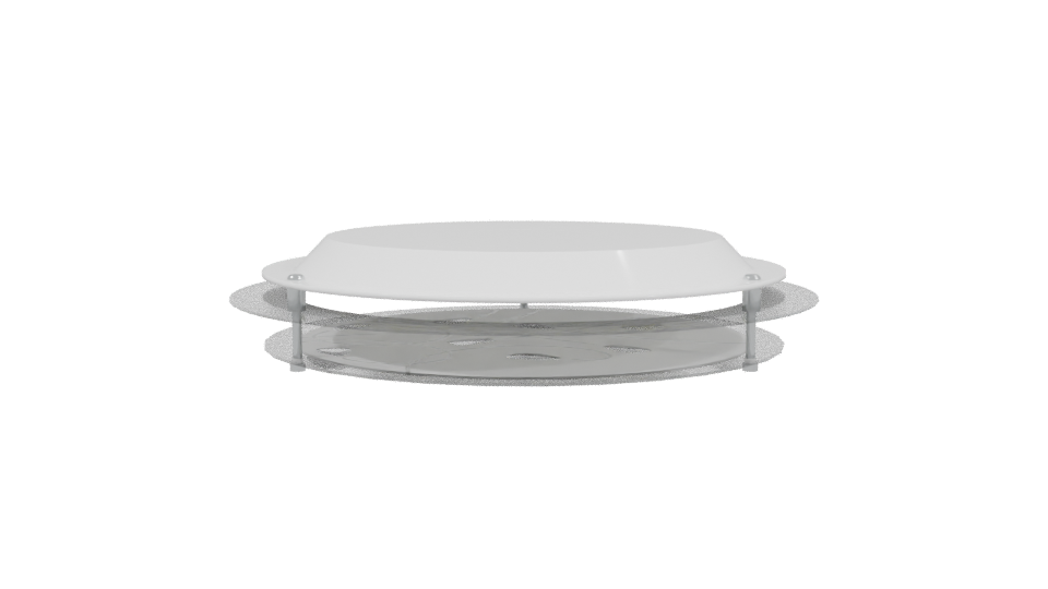 Modern Round Base Vent Cover - Professional 3D Model Render 3