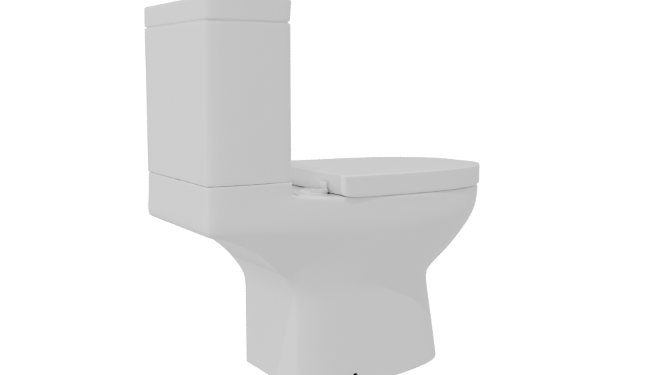 Modern Bathroom Toilet 3D Model - Professional 3D Model Render 7