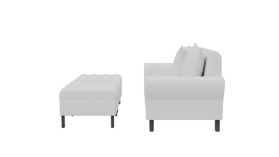 Stylish Modern Sofa 3D Model - Professional 3D Model Render 2