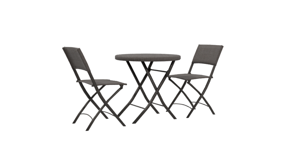 Stylish Outdoor Table Set 3D - Professional 3D Model Render 4